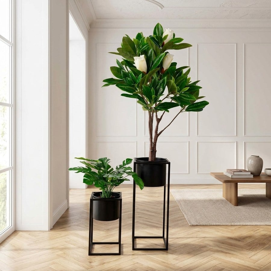 Marla Blomsterstandere sæt af 2 fra House Nordic | 17/19,5x17/19,5x31/50,5 cm