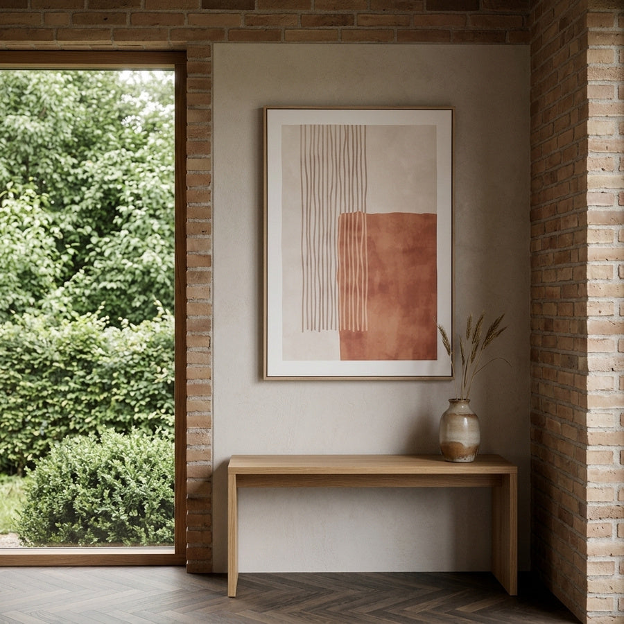 Mina Lærredsprint i Beige/Brun fra House Nordic | 50x70cm - Billede 1