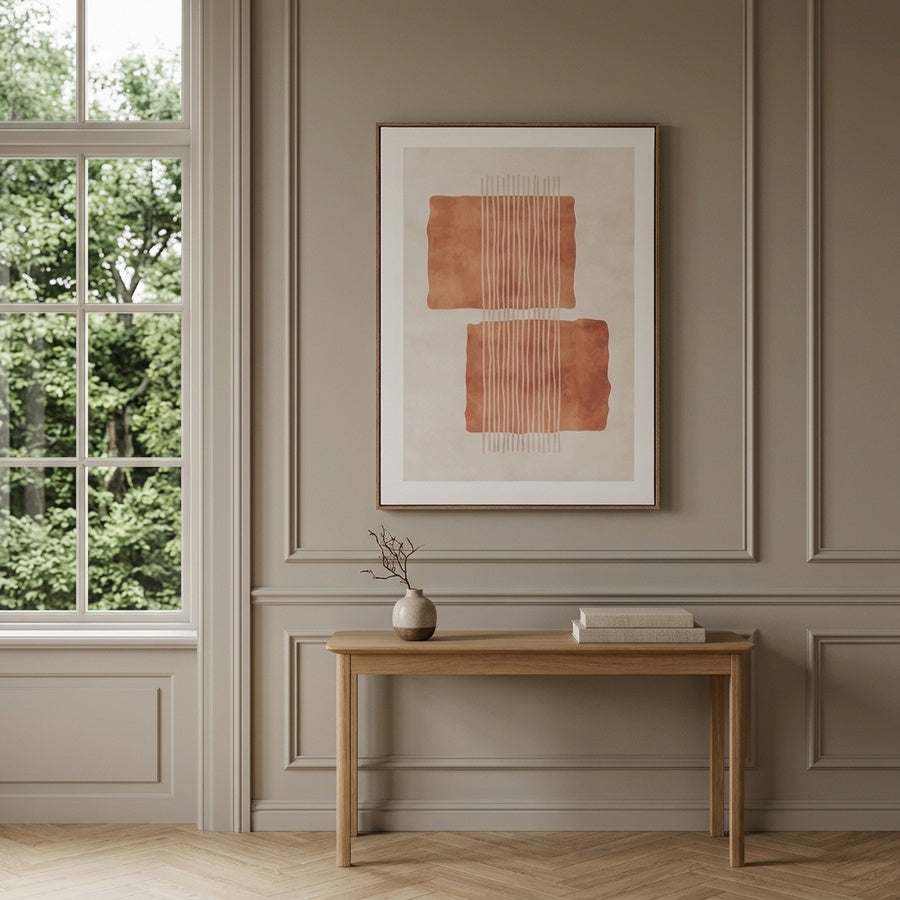 Mina Lærredsprint i Beige/Brun fra House Nordic | 50x70cm - Billede 1