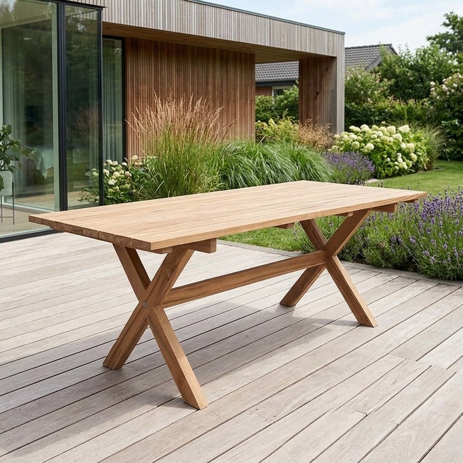Murcia Havebord & Spisebord i 100% Genbrugt Massiv Teaktræ fra House Nordic