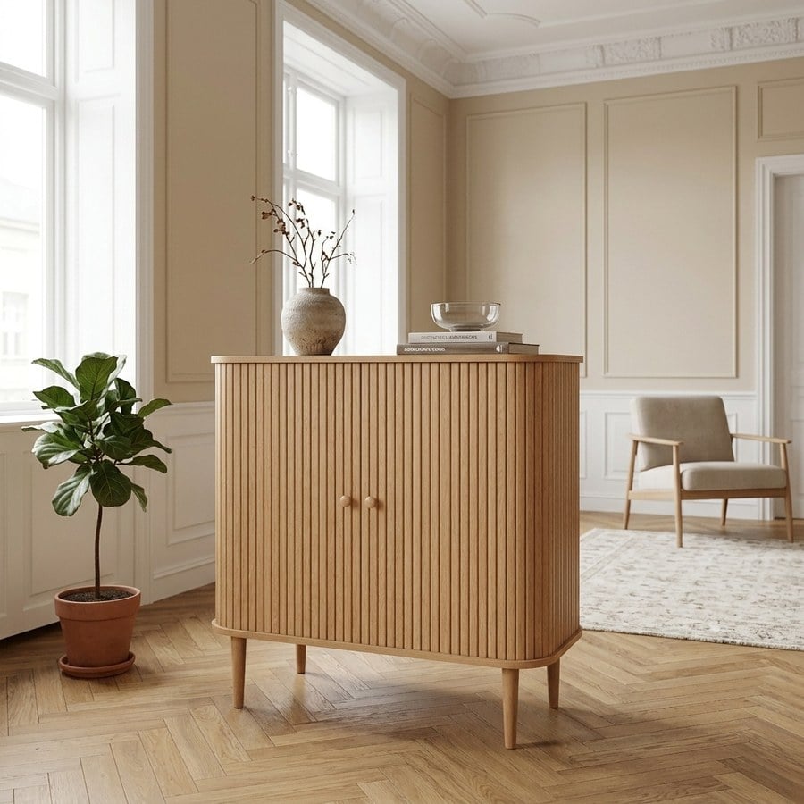 Nikko Skænk med 2 Låger i Fyrretræ fra House Nordic | L80xB40xH87