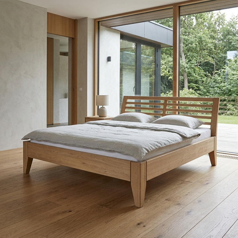 Organic Line Snedker Sengeramme i Lys Egetræ fra Raw Sleep - Billede 1