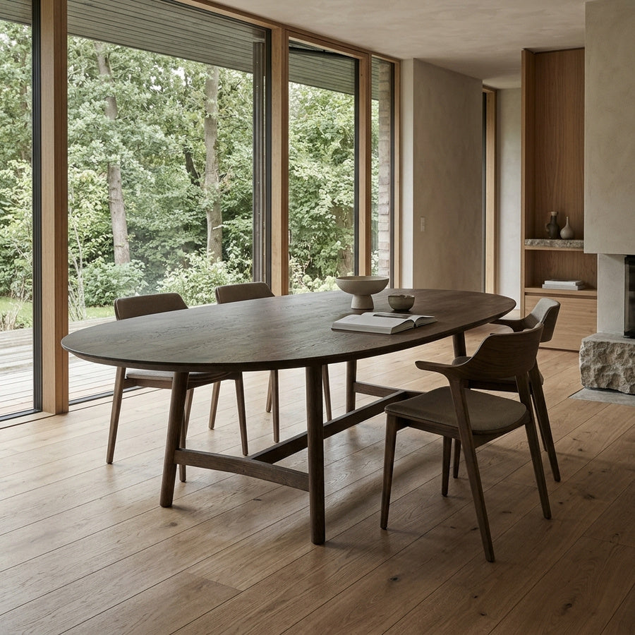 Orlando Snedker Spisebord i Massiv Egetræ & Smoked Olie fra House Of Sander | B103cm. L240cm. H3cm. - Billede 1 – fra Unique Beds, Home & Living