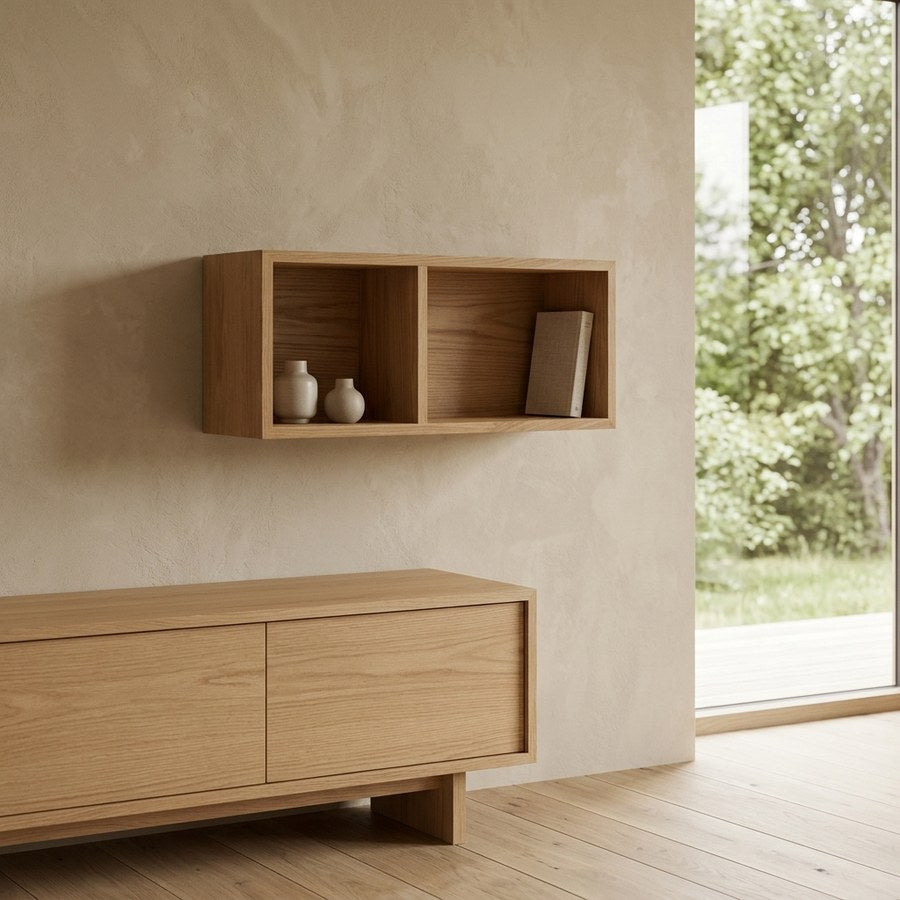 Oshawa Væghylde i Egfiner og MDF fra House Nordic | L71xB20xH30cm - Billede 1