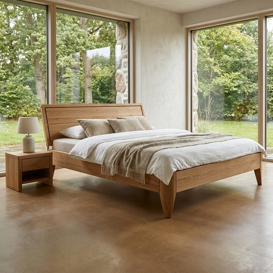 Raw Line Tip Snedker Sengeramme i Massiv Egetræ fra Raw Sleep - Billede 1