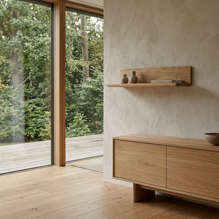 Salina Væghylde i Egetræ fra House Nordic | B60xD22xH12 cm - Billede 1