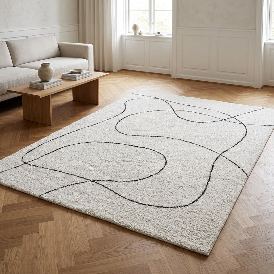 Tampa tæppe i 100% bomuld fra House Nordic | 200x300 cm
