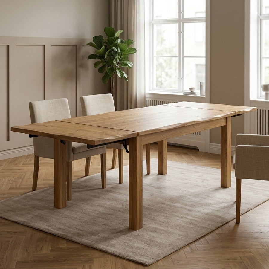Toulon Tillægsplader (2 stk) i 100% Massiv Egetræ Natur fra House Nordic | L95xB50xH4cm