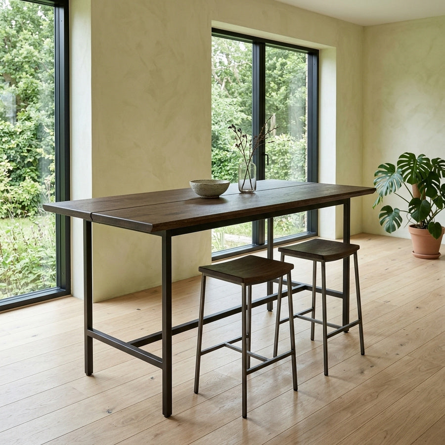 Vidar Snedker Barbord i Massiv Egetræ & Mocca Olie fra House Of Sander | B: 72cm. L: 130cm. H: 3cm. - Billede 1 – fra Unique Beds, Home & Living