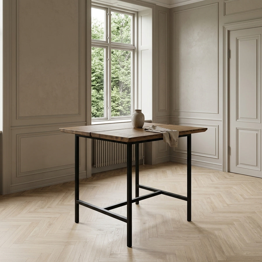 Vidar Snedker Barbord i Massiv Egetræ & Vintage Olie fra House Of Sander | B: 80cm. L: 80cm. H: 3cm. - Billede 1 – fra Unique Beds, Home & Living
