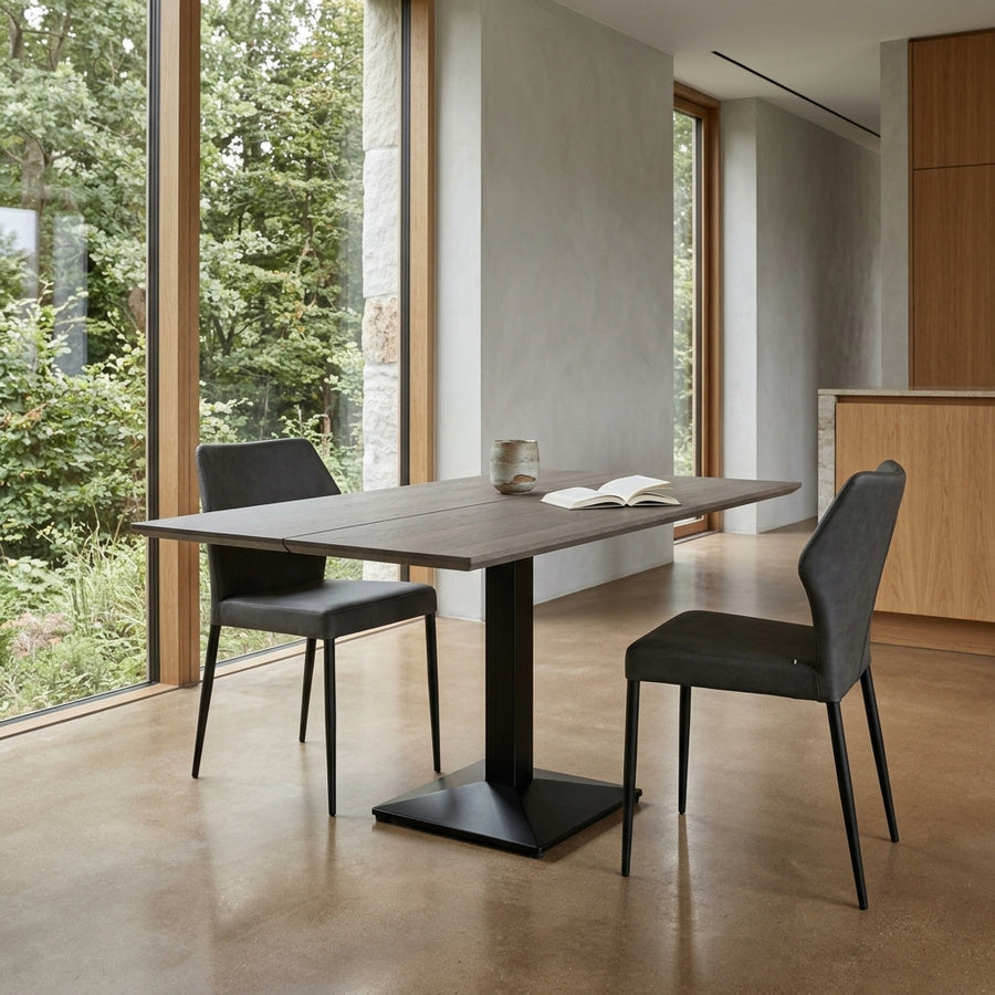 Vidar Snedker Cafébord i Massiv Egetræ & Grå Olie fra House Of Sander | B: 72cm. L: 130cm. H: 3cm. - Billede 1 – fra Unique Beds, Home & Living