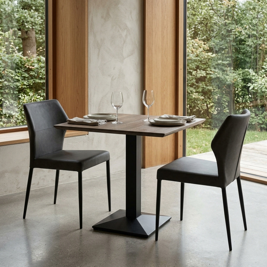 Vidar Snedker Cafébord i Massiv Egetræ & Smoked Olie fra House Of Sander | B: 80cm. L: 80cm. H: 3cm. - Billede 1 – fra Unique Beds, Home & Living