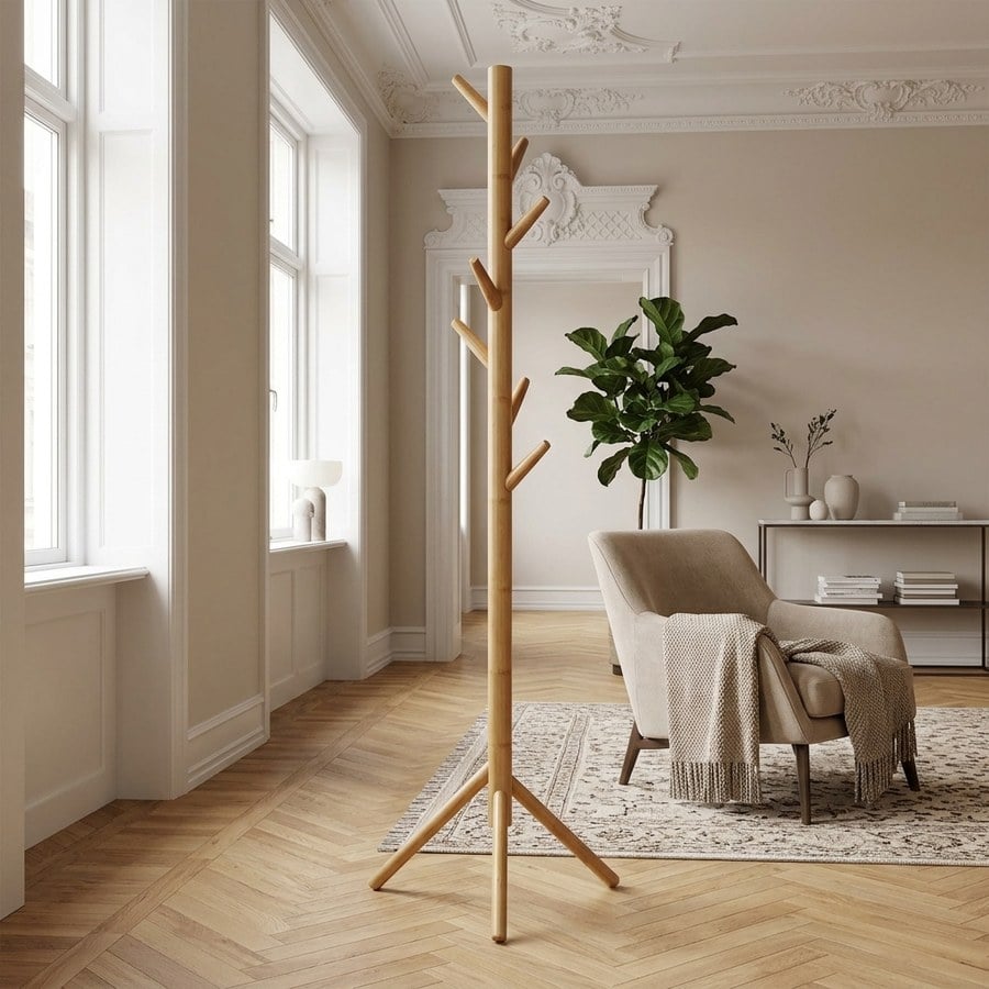 Wanaka Stumtjener i Bambus fra House Nordic | H163xB50xD50 cm