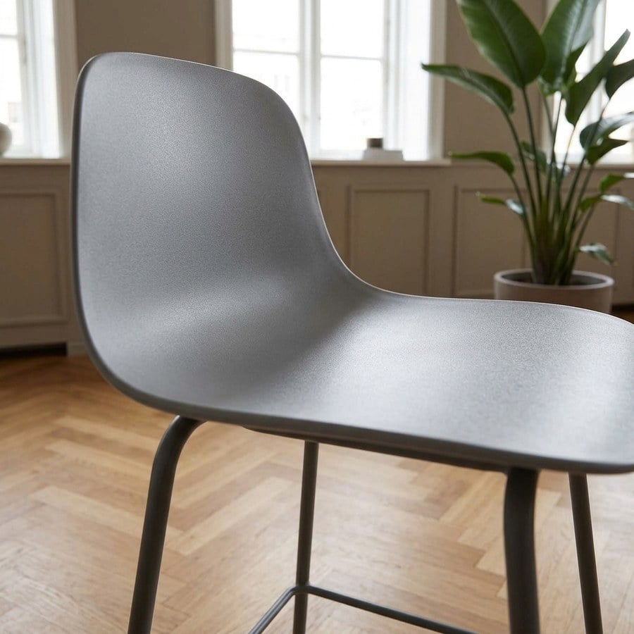 2Whitby Barstol i Stål fra Unique Furniture | B47xH92,5xD45cm