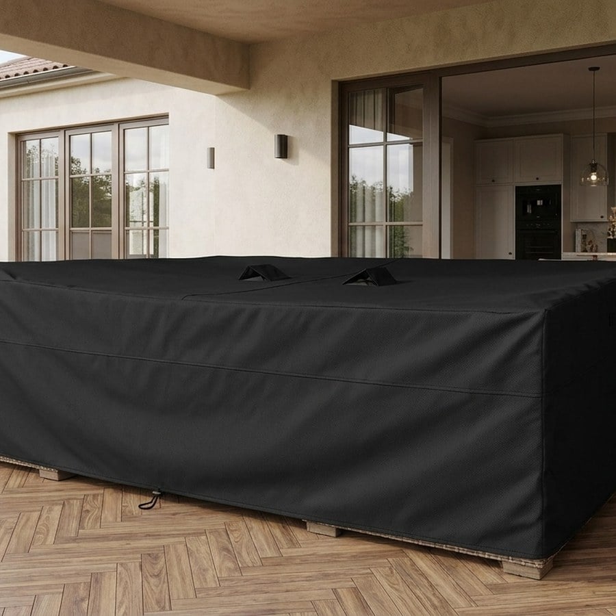Luksus Overtræk til Lounge &amp; Sofasæt i Sort Polyester fra House Nordic | L210xB180xH95 cm