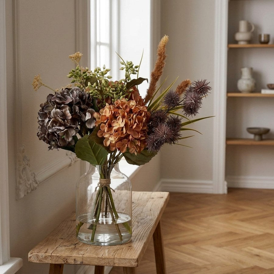 Autumn Buket i Mix Polyester &amp; PE Plastik fra House Nordic | L30xB28xH63 cm