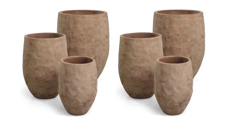 terracotta (set of 2x3 pots) – Althea krukker fra Unique Beds, Home & Living