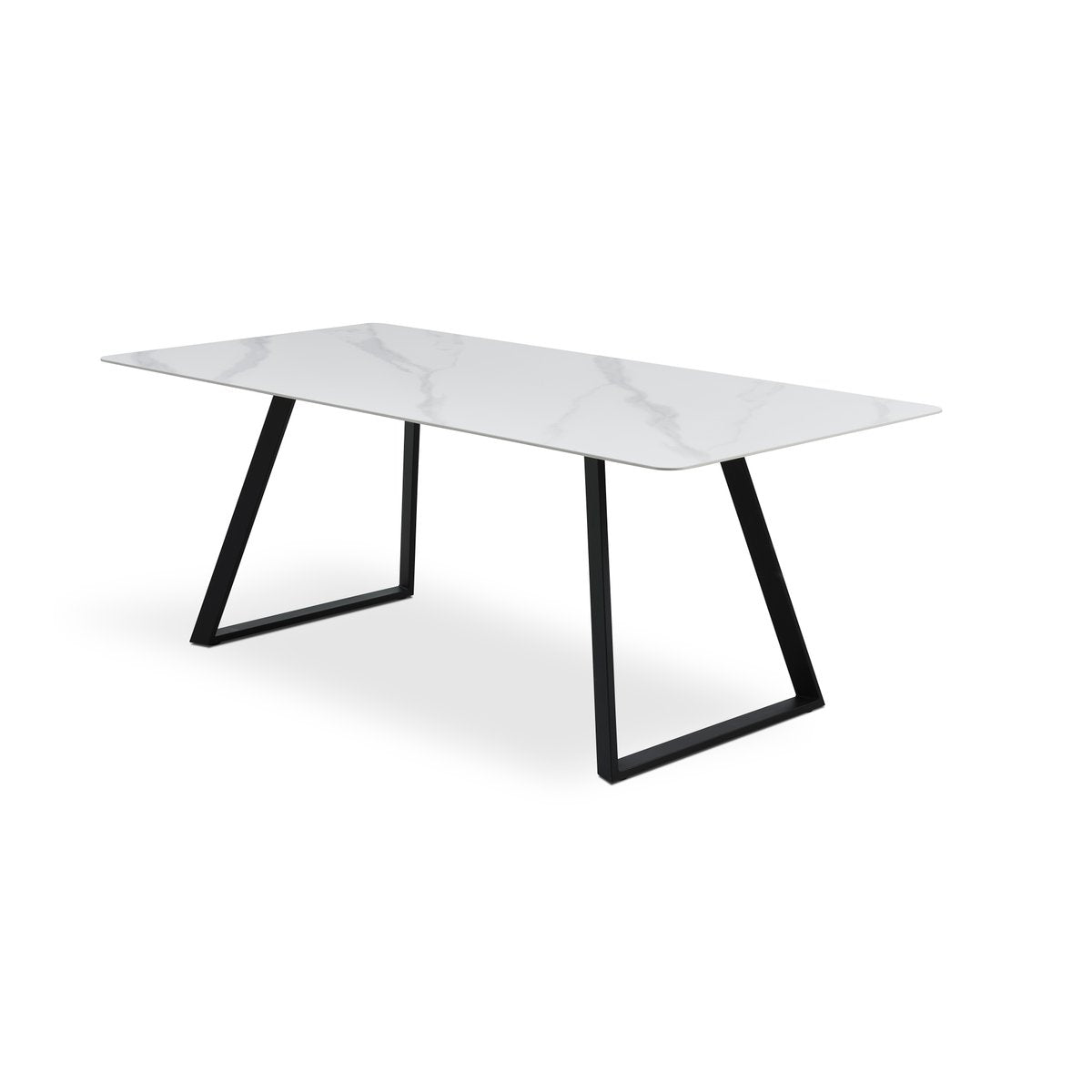white ceramic/black metal – Arctic spisebord – fra Unique Beds, Home & Living