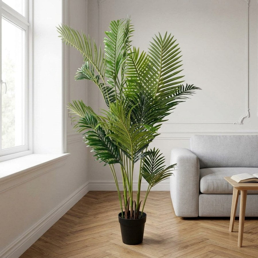 Areca Kunstig Palme i Grøn PE Plastik fra House Nordic | B64xL64xH175 cm