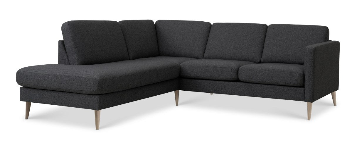 fabric, anthracite/natural – Ask sæt 52 sofa fra Unique Beds, Home & Living
