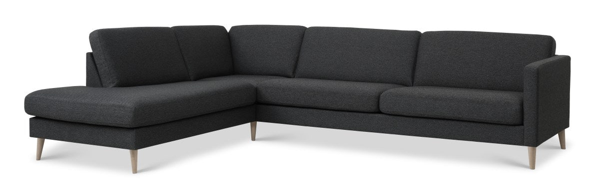 fabric, anthracite/natural – Ask sæt 60 sofa fra Unique Beds, Home & Living