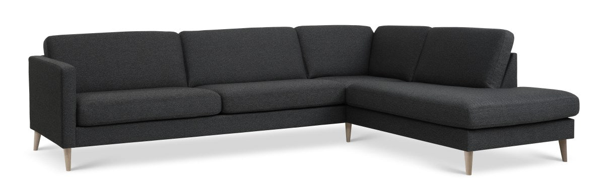 fabric, anthracite/natural – Ask sæt 61 sofa fra Unique Beds, Home & Living