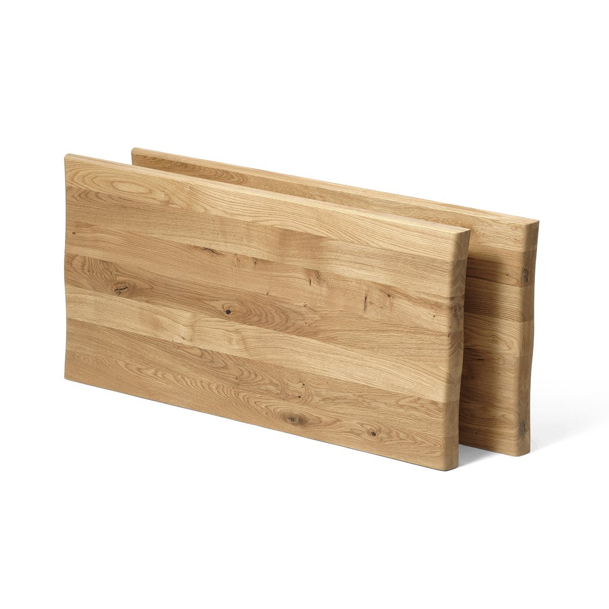 solid oak/natural oil/wild edge/set of 2 – Atlantic tillægsplader 40 mm – fra Unique Beds, Home & Living