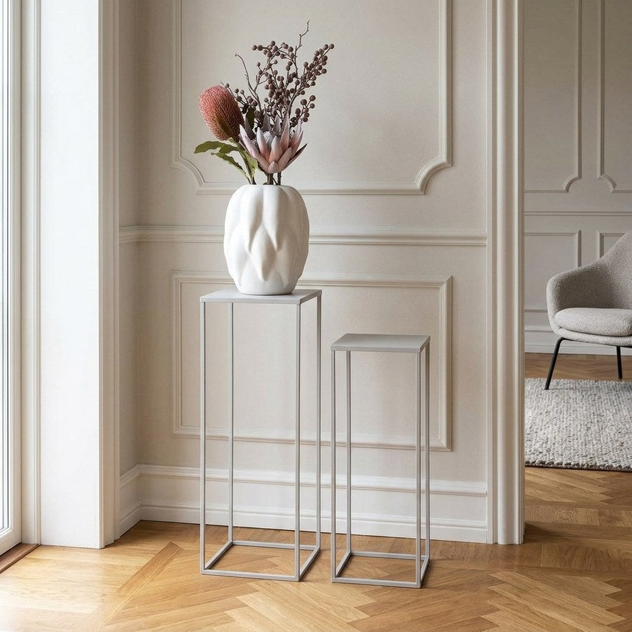 Beja Blomsteropsats i Grå Stål fra House Nordic | 2 Blomsteropsatser