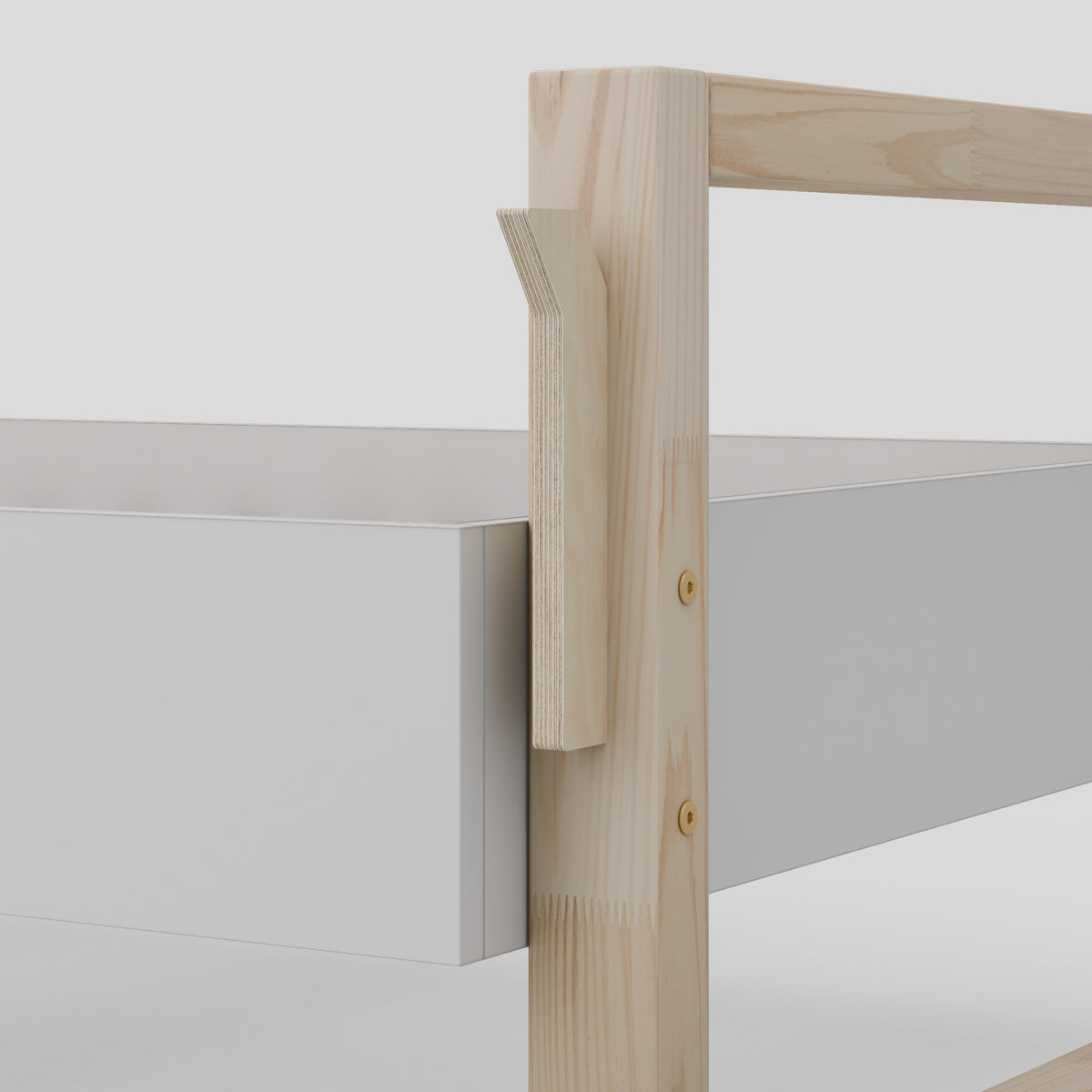 Børneseng Modern Max i Limet Fyrretræ og Laminat fra Raw Kids, billede 2 fra Unique Beds, Home & Living