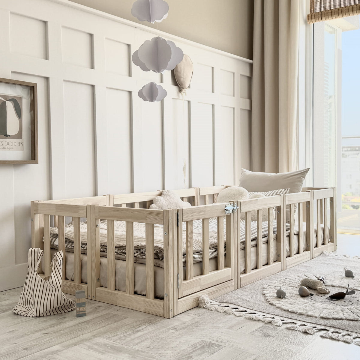 Børneseng Modulo i Massivt Fyrretræ fra Raw Kids, billede 1 fra Unique Beds, Home & Living