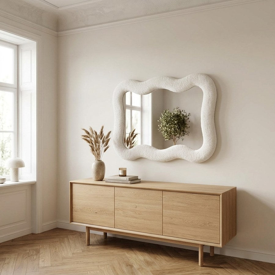 Bosaro Spejl i Hvid Teddy fra House Nordic | L80xB54 cm