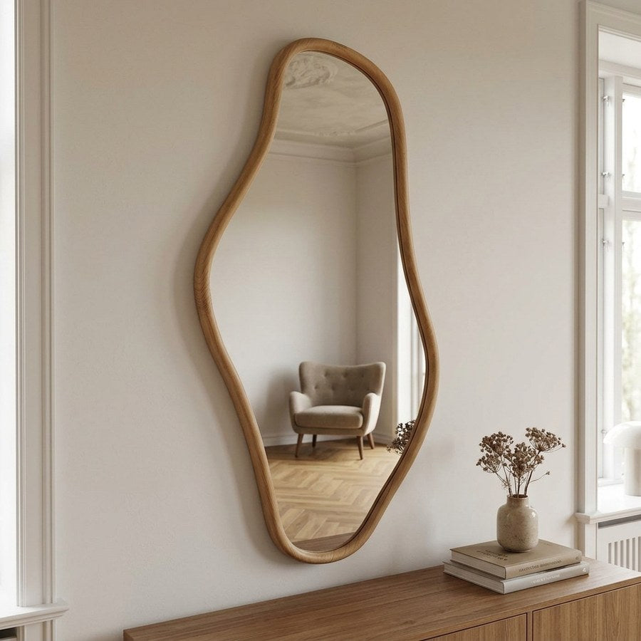 Brandsby Spejl i Natur Fyrretræ fra House Nordic | B60xL2xH120 cm