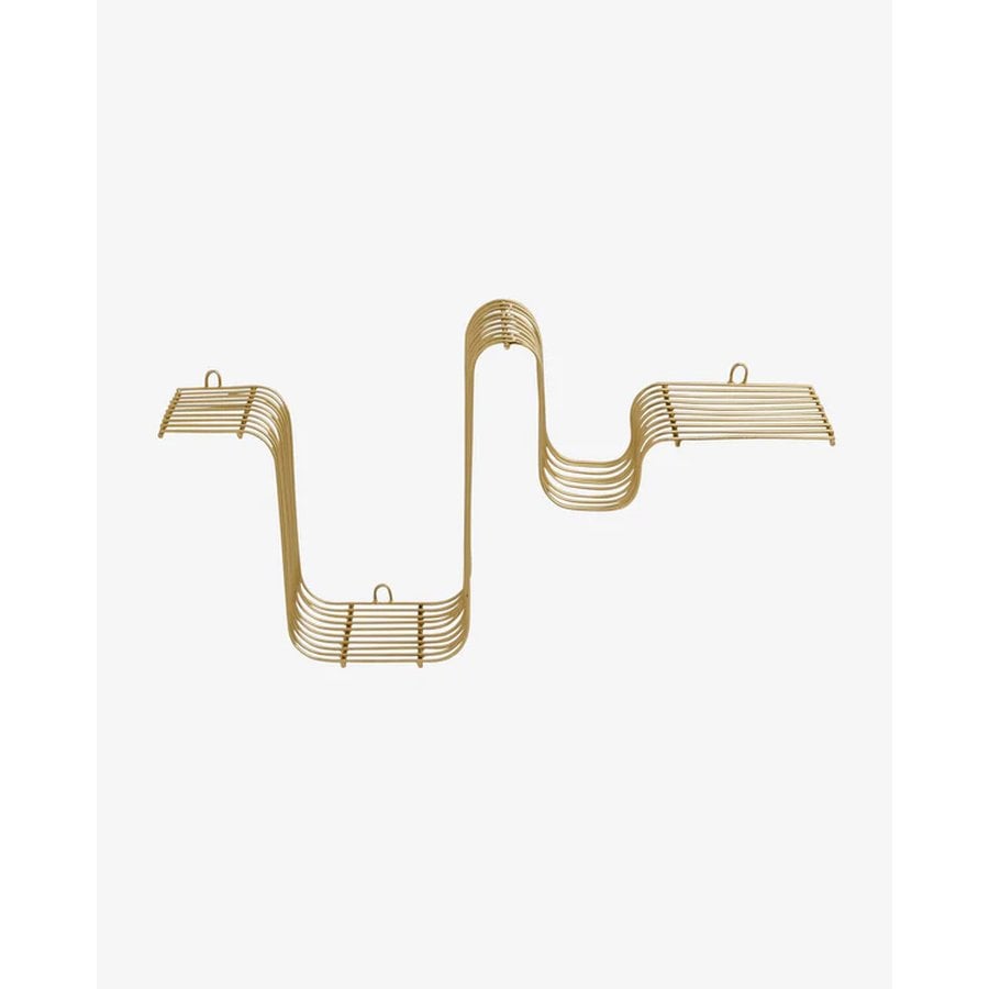BRAVA Hylde i Metal med Sort/Krom/Messing Finish fra Nordal | 54x13x26 cm | Flere Farver
