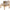 Burley Lounge Stol Beige Stof Posefjedre