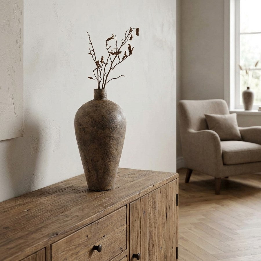 Corvo Dekorationskrukke i Brun Terracotta fra House Nordic | Ø32xH60 cm