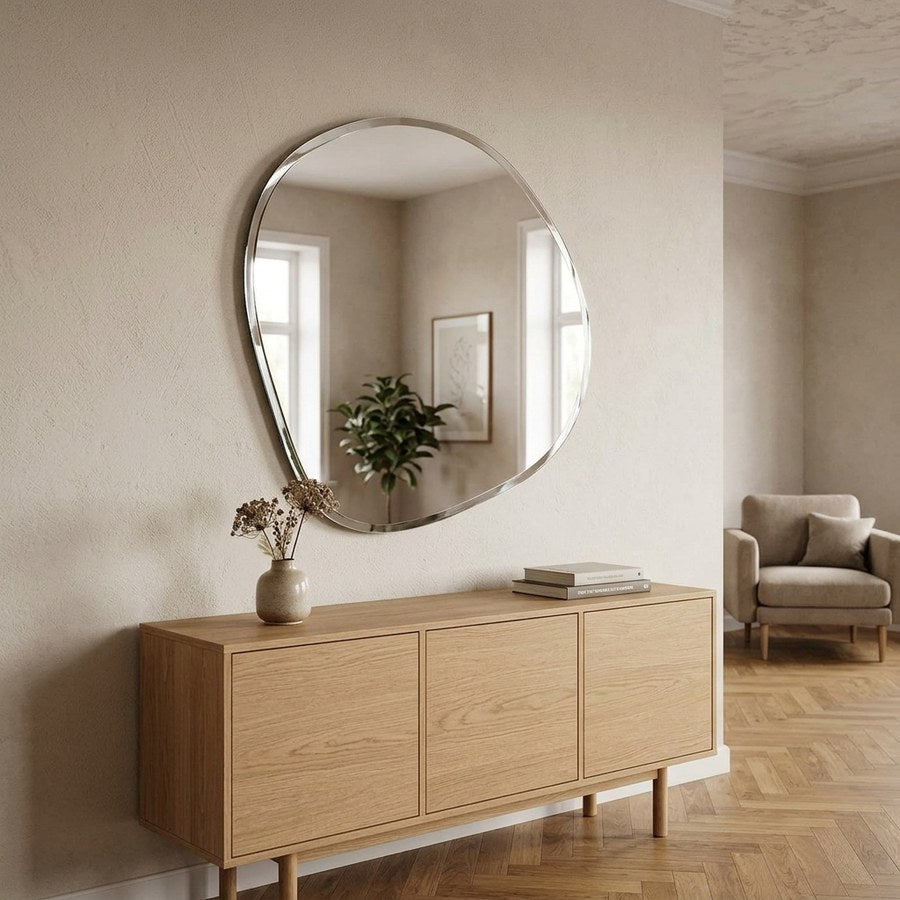 Devonport Vægspejl i Klar Glas fra House Nordic | B50xL0,5xH50 cm
