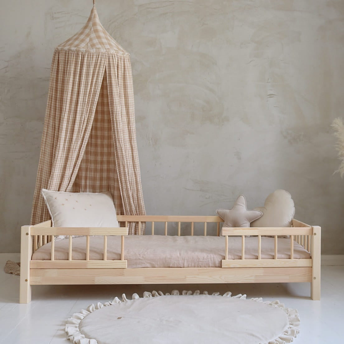 Basic Bello Duo Børneseng med Midterindgang i Limet Fyrretræ i Flere Farver fra Raw Kids i farven Natur – fra Unique Beds, Home & Living