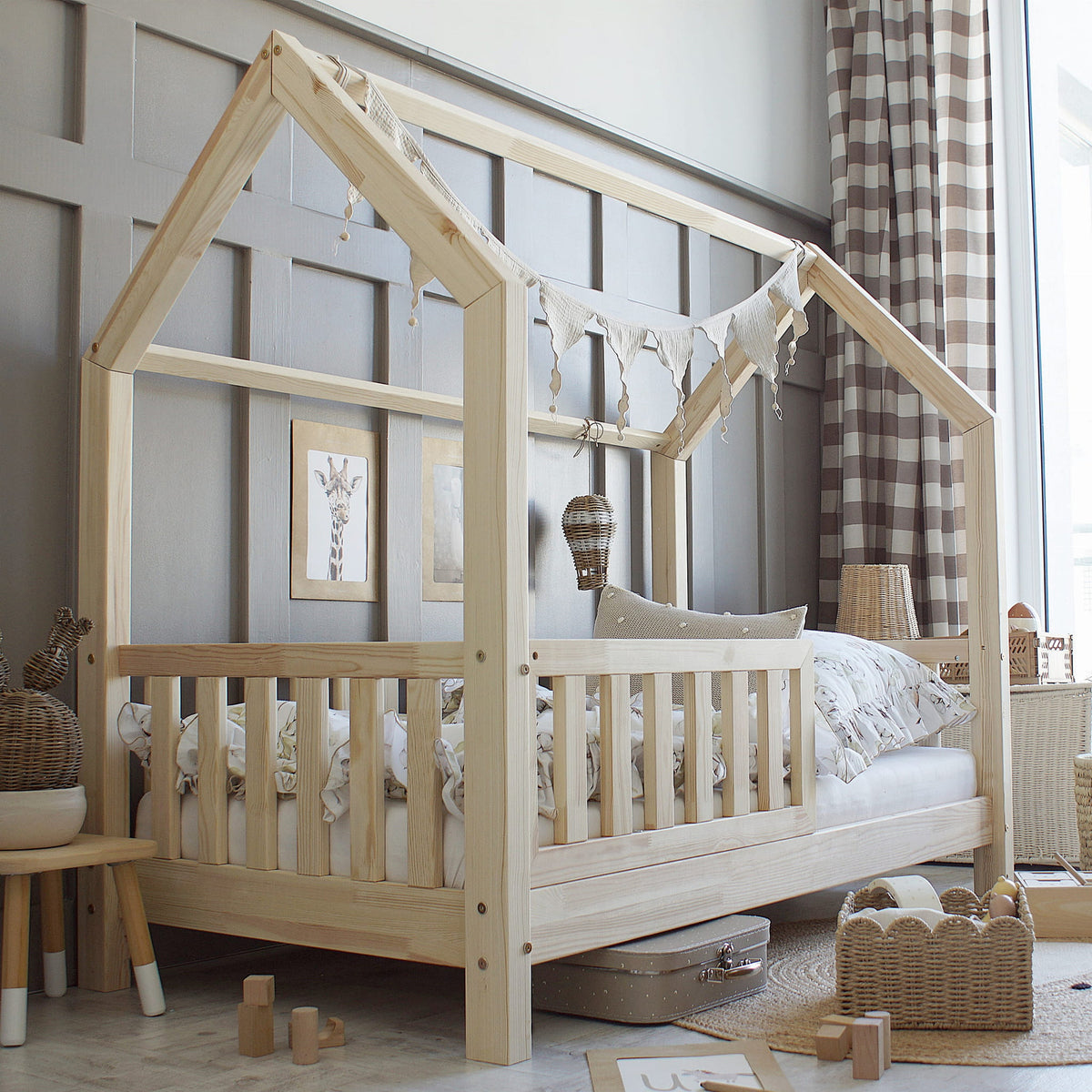 Bianco Husseng i Limet Fyrretræ i Flere Farver fra Raw Kids i farven Natur – fra Unique Beds, Home & Living