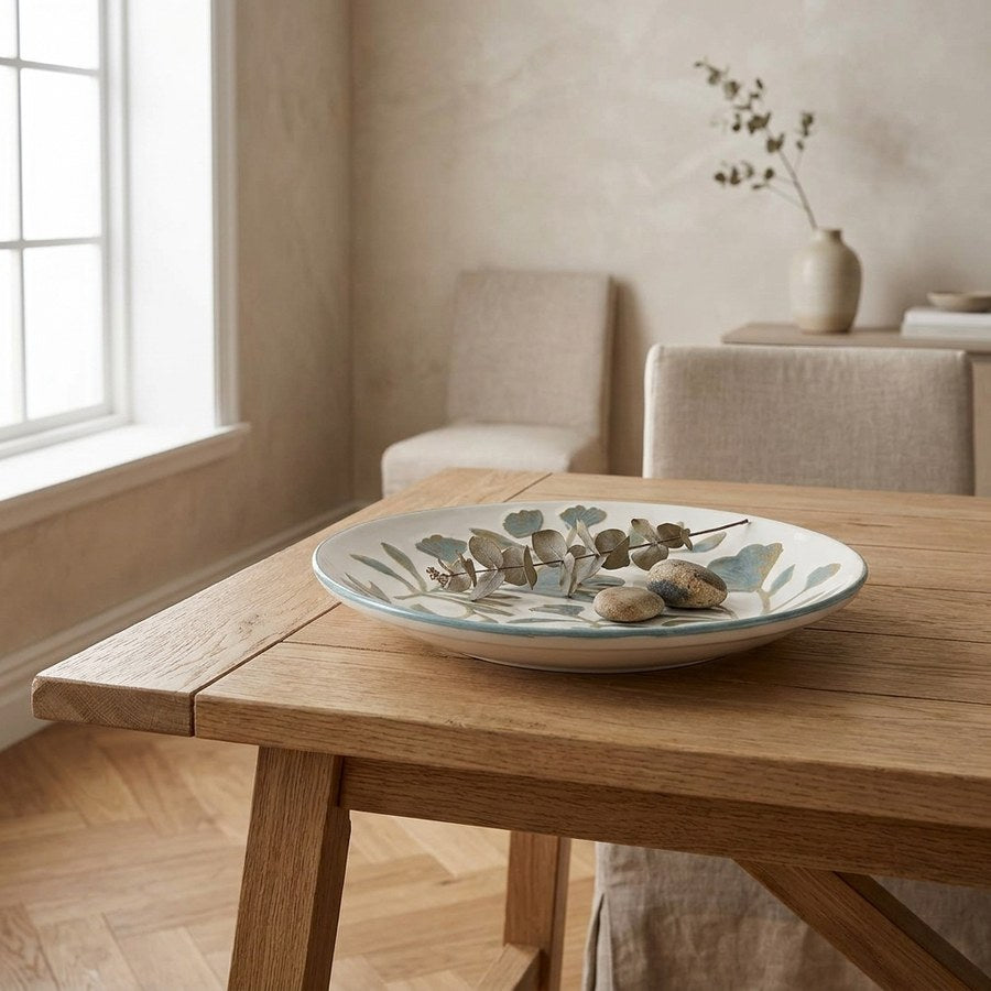 Fad i Hvid Keramik fra House Nordic | Ø35,5xH5 cm
