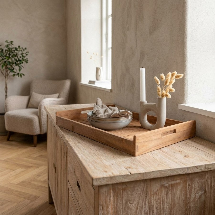 Faro Bakke i Natur Teaktræ fra House Nordic | L58xB38xH7 cm