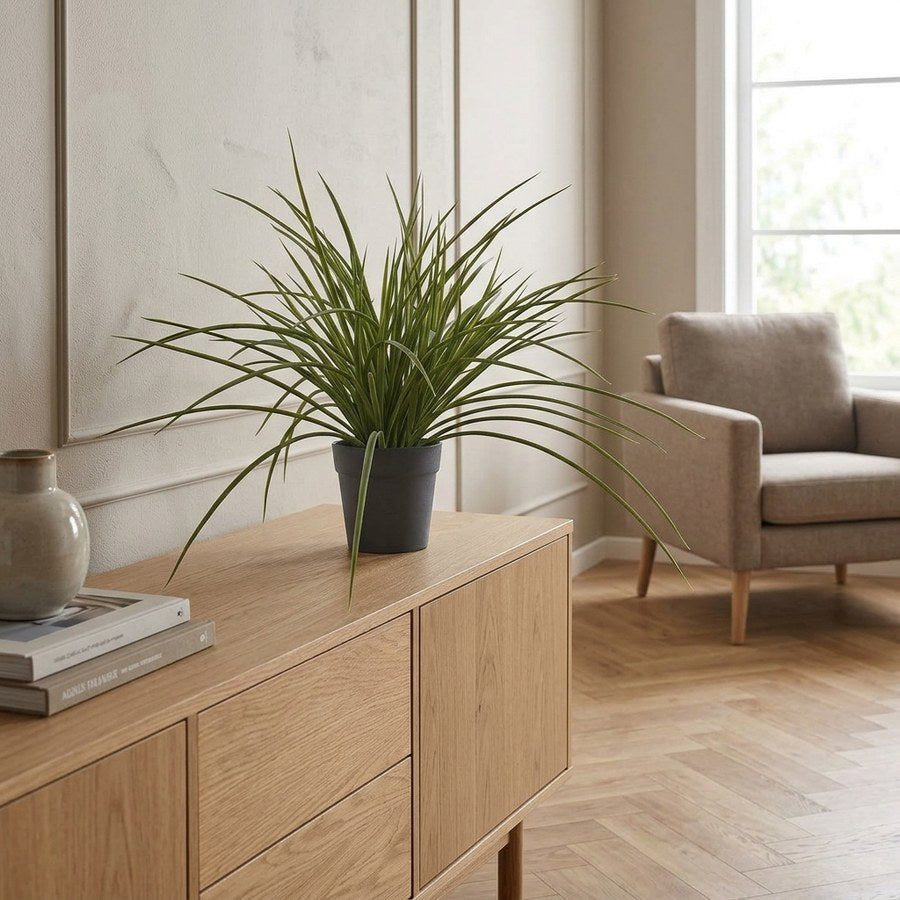 Græs Kunstig Plante i Grøn PE Plastik fra House Nordic | B51xL51xH45 cm