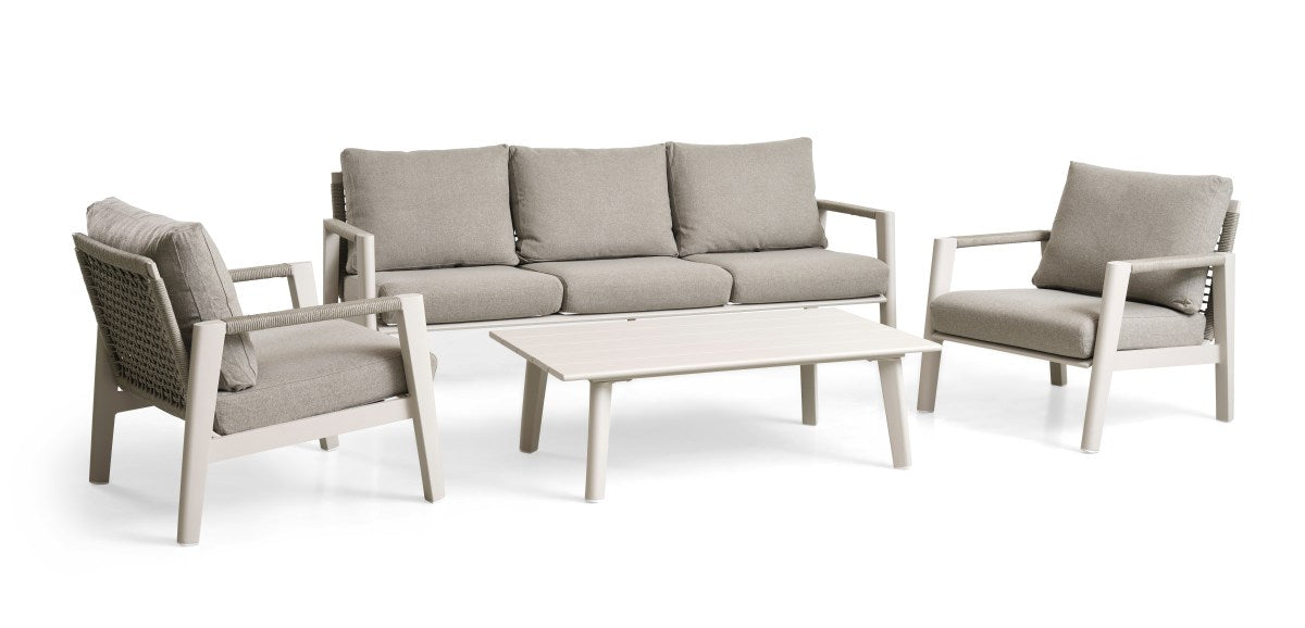 alu/rope, sand/beige/sand – Haiti loungesæt fra Unique Beds, Home & Living