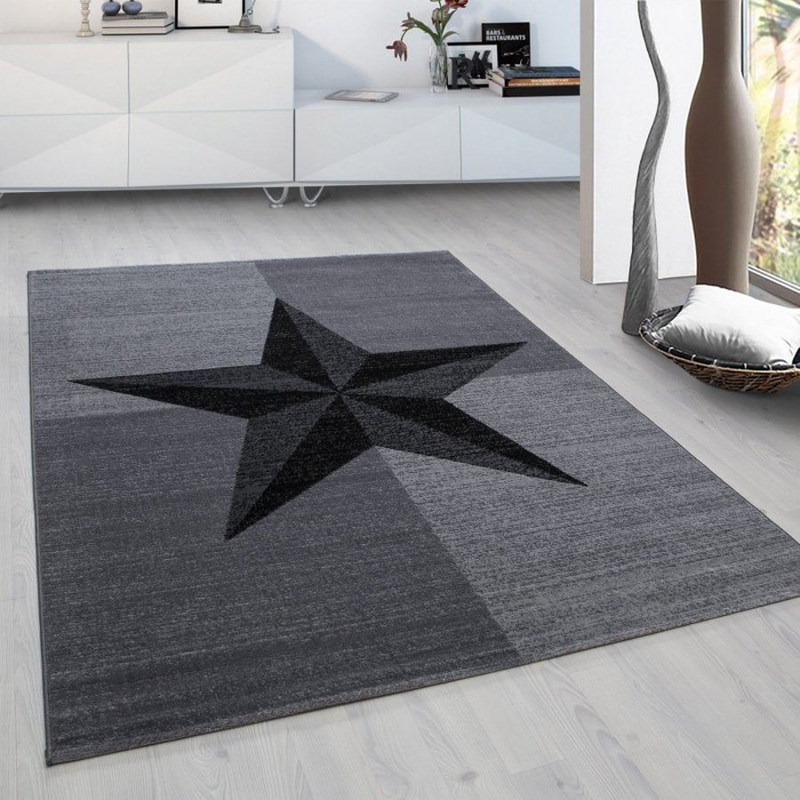 Henry Gulvtæppe i Grå med Kant fra Rugs by Uniquebeds, Home &amp; Living | Flere Størrelser