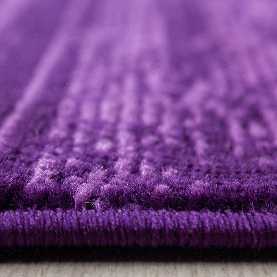 Henry Gulvtæppe i Lila med Kant fra Rugs by Uniquebeds, Home &amp; Living | Flere Størrelser