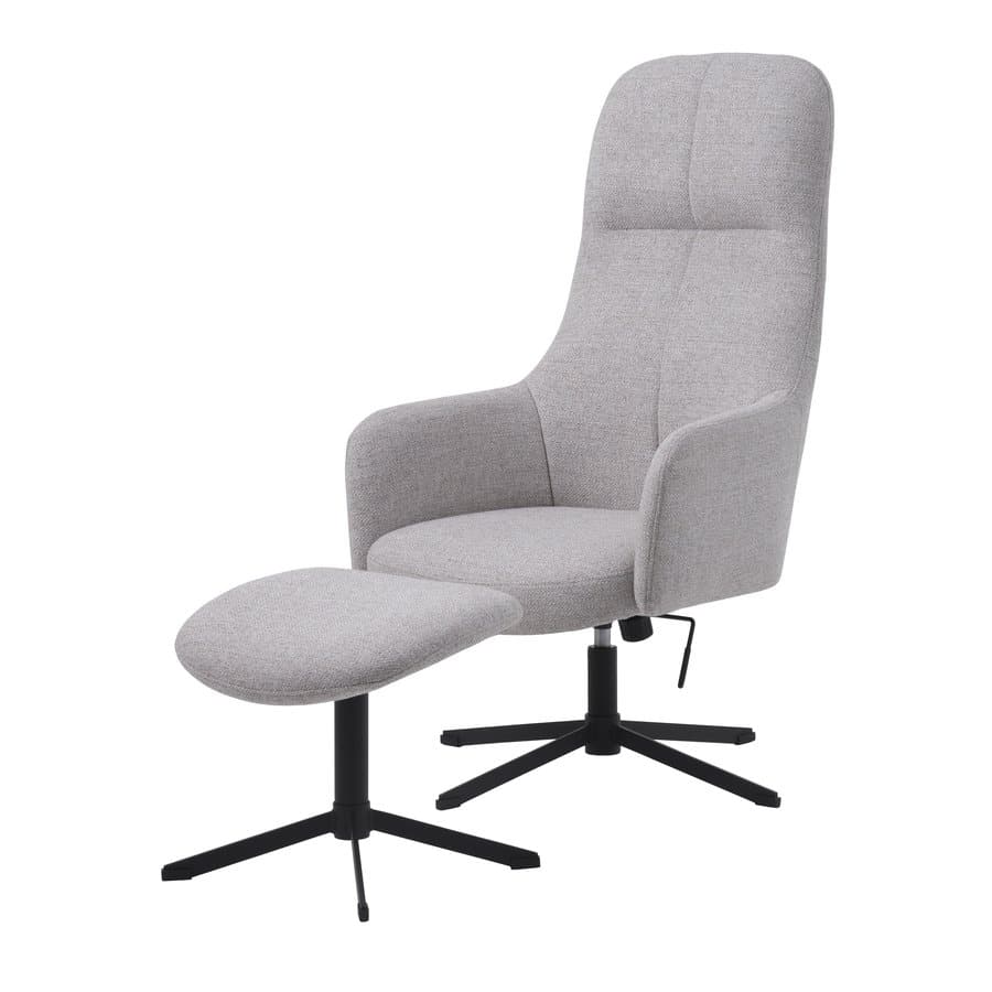 Manning Lænestol i Polyester og Stål fra Unique Furniture | B67xH116,5xD78cm