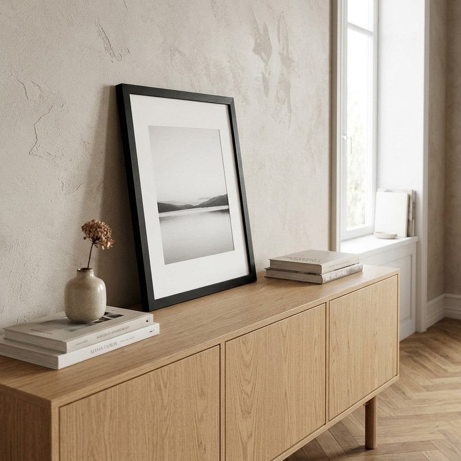 Marbella Ramme i Sort MDF & Glas fra House Nordic | B30xL40xH1,8 cm