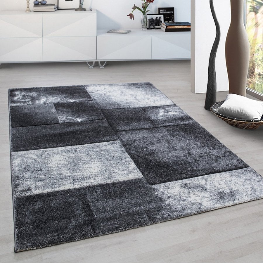 Mason Gulvtæppe i Grå med Kant fra Rugs by Uniquebeds, Home &amp; Living | Flere Størrelser