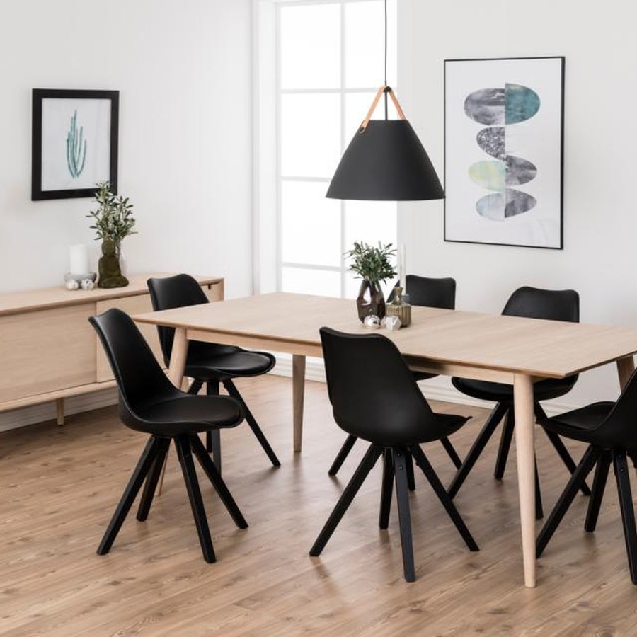 Century Spisebord Hvidpigmenteret Olieret Egetræ Forberedelse