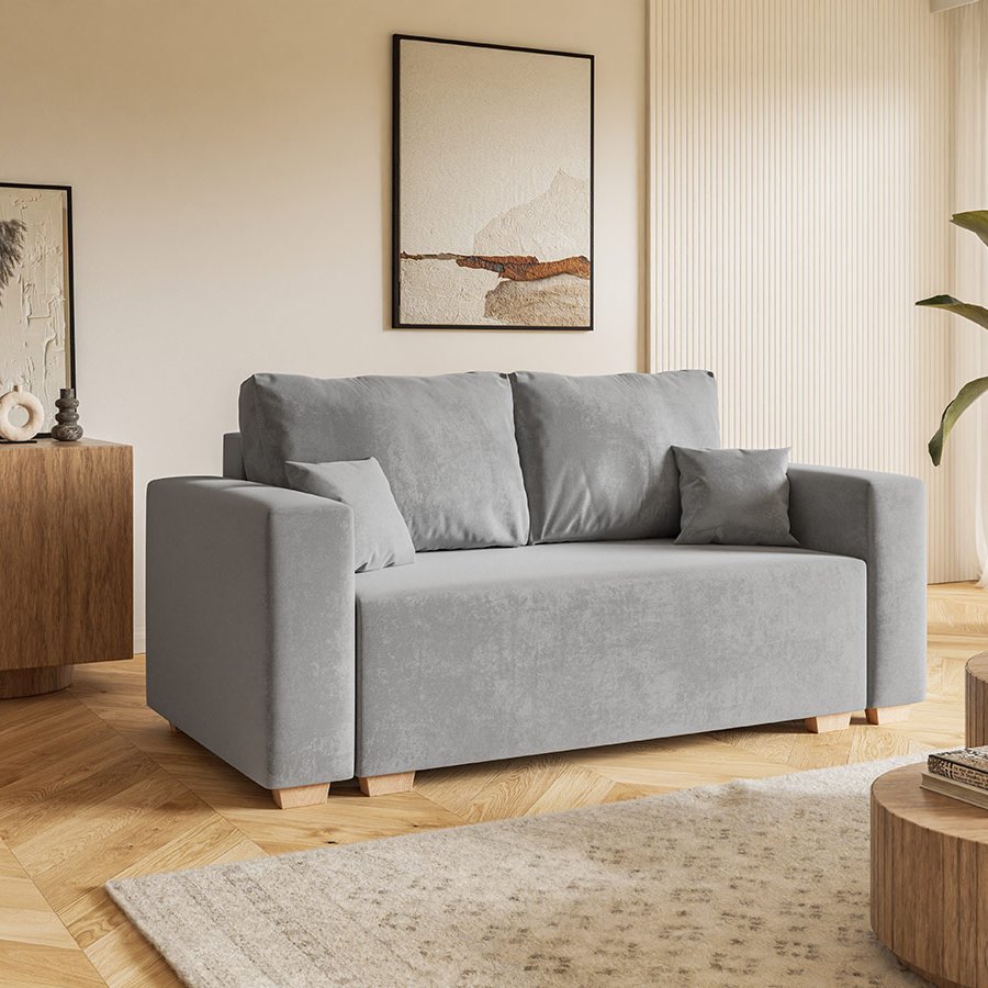 Komfort Model 3 Polstret 2-Personers Sofa Med Sovefunktion & Opbevaring – fra Unique Beds, Home & Living