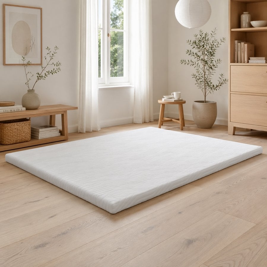 Superior/Luxury Diamant Topmadras i Memoryskum (Celsius) & Bambus fra Nature | 8cm – fra Unique Beds, Home & Living